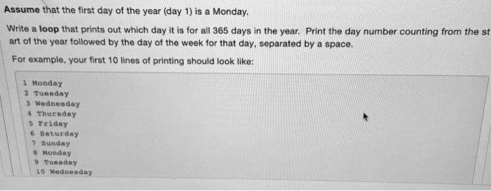  Python. Code lab by turingscraft Errors: Assume that the first day