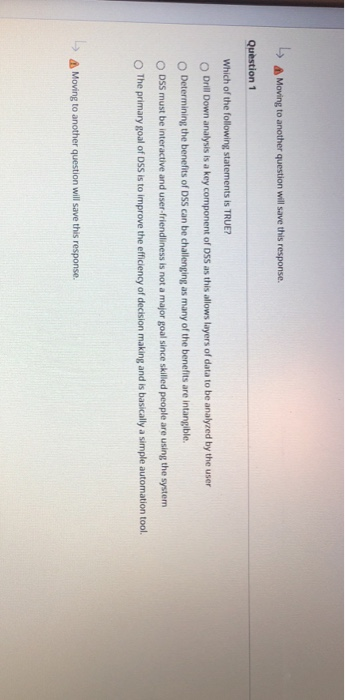  Moving to another question will save this response. Question Which of