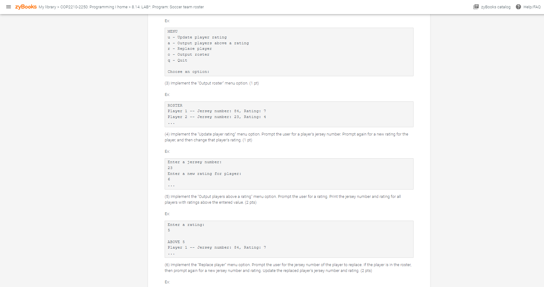 be inputted in the text box below, thank you. = zyBooks My