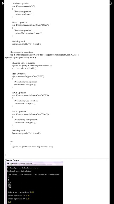 the user if he or she wants to perform an operation. If