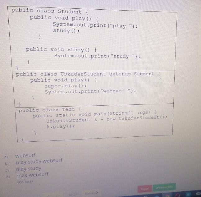 code segments will cause an error? (1) Strings = d.toString(); (11) int