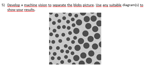  please help me on my assignment.. 5) Develop a machine vision