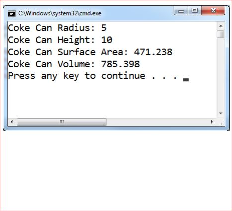 3.14159 Class Circle Create a class called Circle with the following attributes