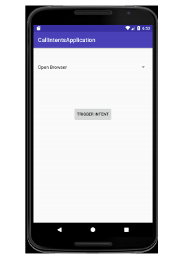 Create an app that use implicit intents to launch an activity to