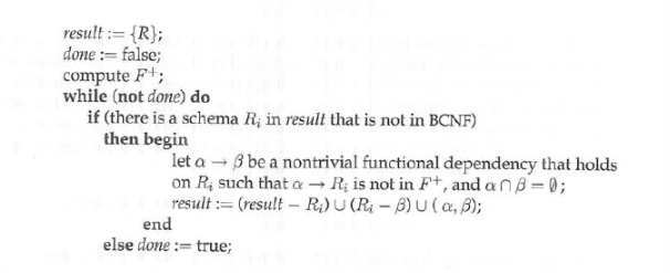 Consider a relation schema R = (A, B, C, D, E) and