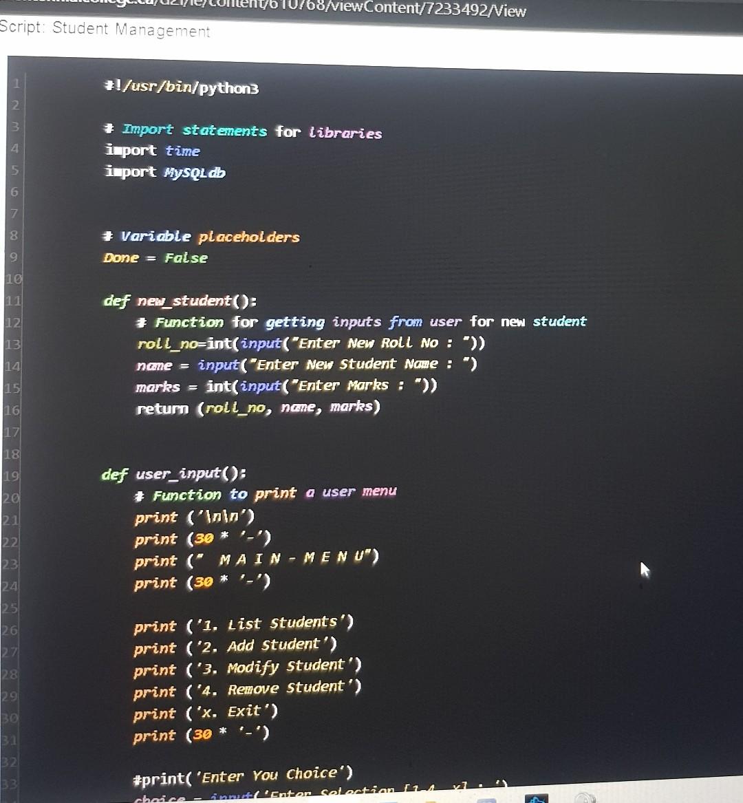 have set the password for guide. The main task is the first