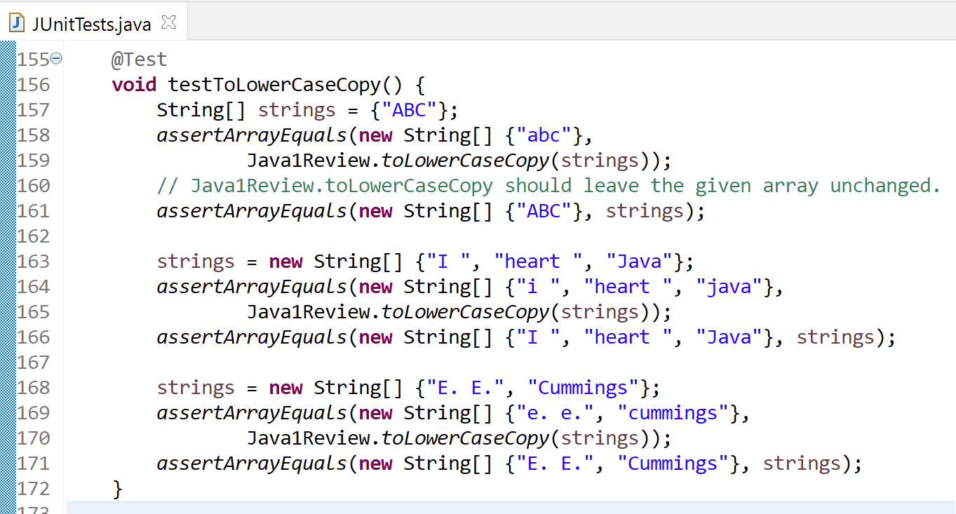 be. What I currently have as my method is: The code that
