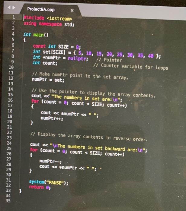 the 2 arrays elements using pointers Display the memory address of the