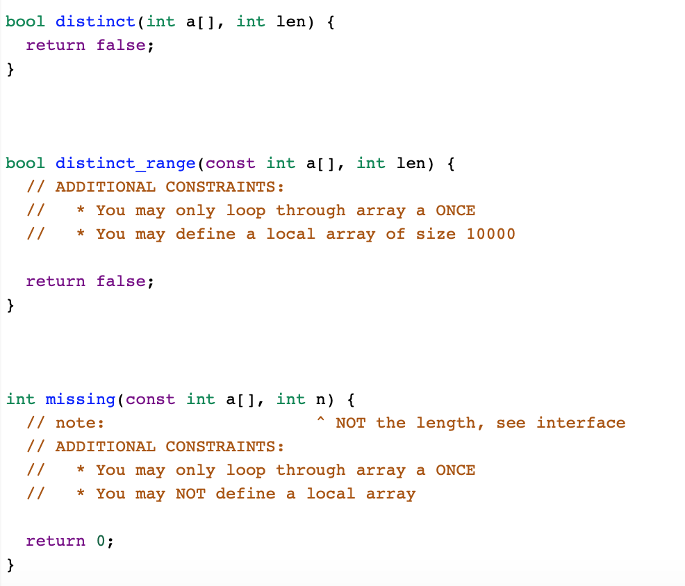 described in unique.h In addition, you must meet the additional requirements described