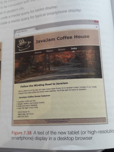  javajam case study chapter 7 web development and design foundations with