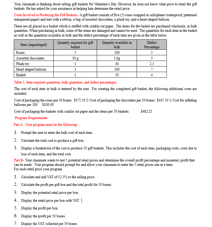  Create a working C++ Program and show me all the codes