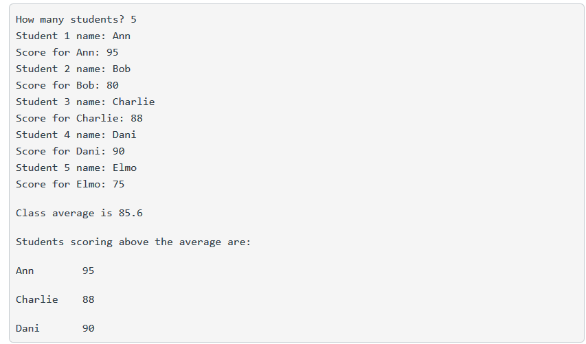 This: SKILL SET: Creating dynamic arrays Write a program that stores and