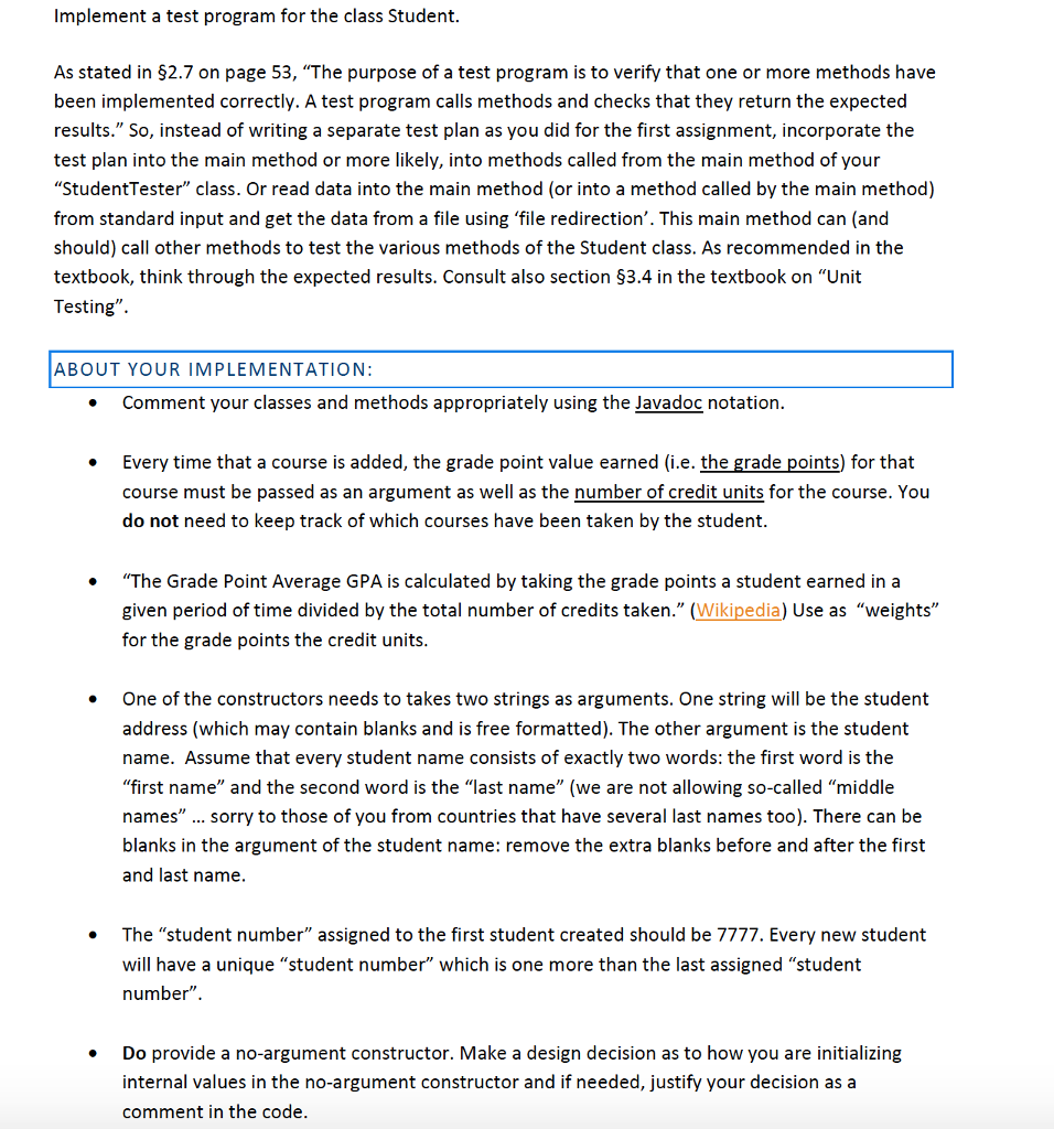 has a first name and a last name A student has an