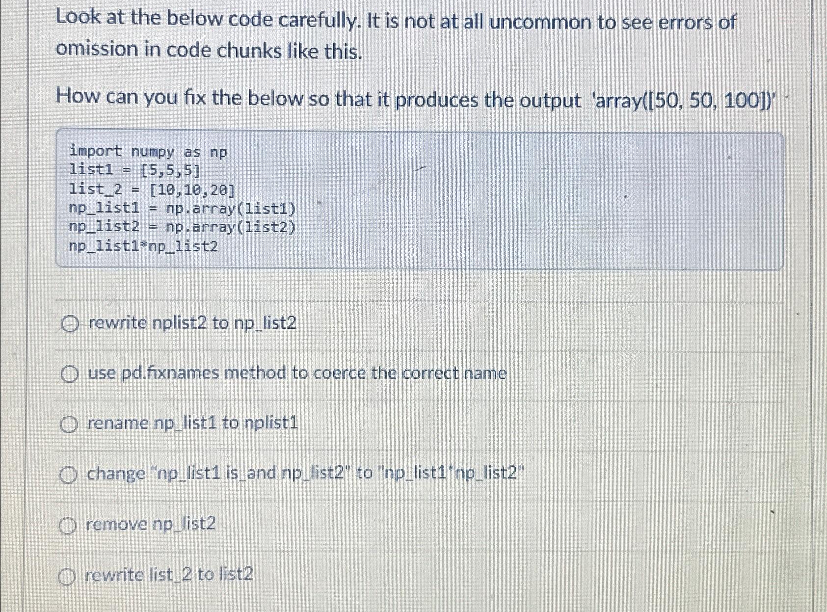  Look at the below code carefully. It is not at all