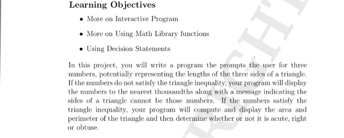  Learning Objectives More on Interactive Program . More on Using Math
