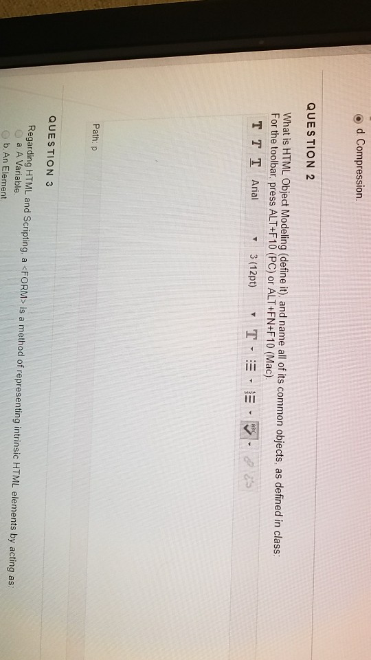 What is HTML Object Modeling (define it), and name all of