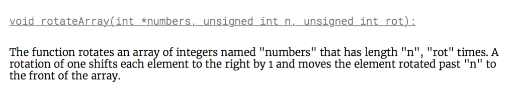 Please help me implement these two functions in C language without using