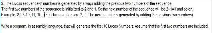 Second Number: 3 GCF: 6 2. Write a program in assembly language