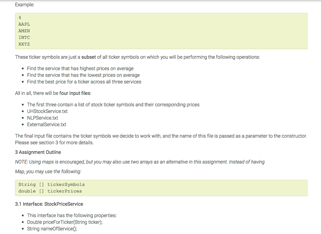 data. Instead of gathering live stock prices, we will mock our data