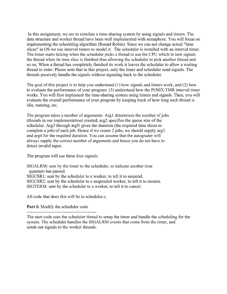 i do have the code schedule.c and the rest. but i just