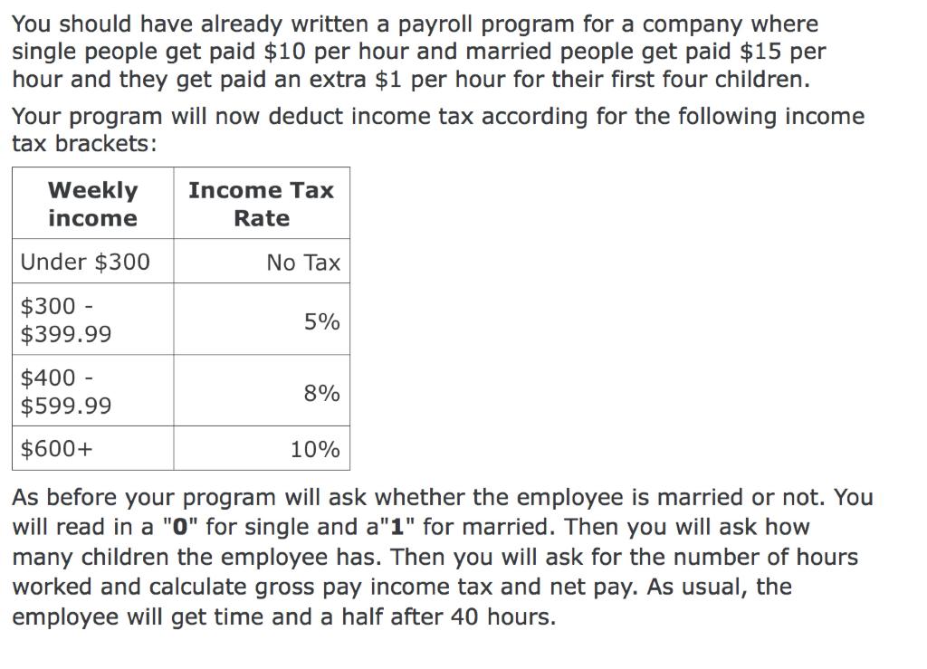  in python You should have already written a payroll program for