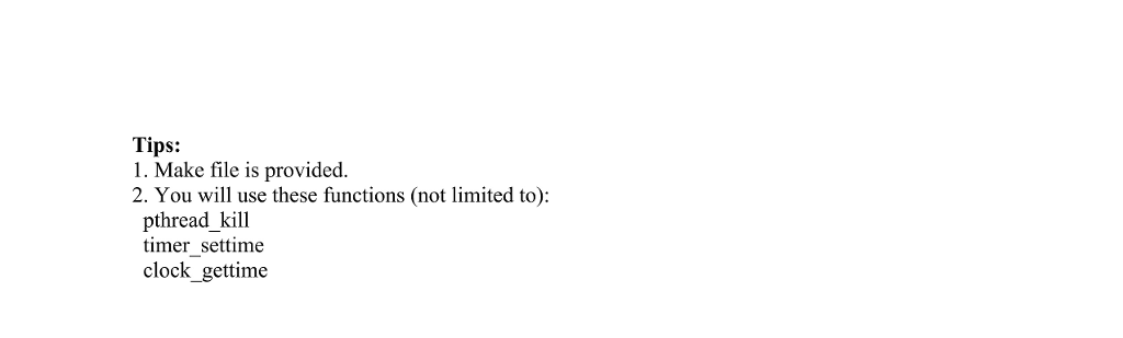 a time-sharing system by using signals and timers. The data structure and