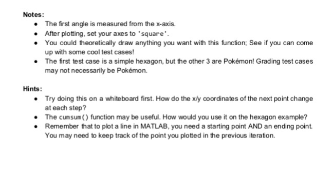 lengths of each consecutive line segment of the Pokmon 2. (double) A
