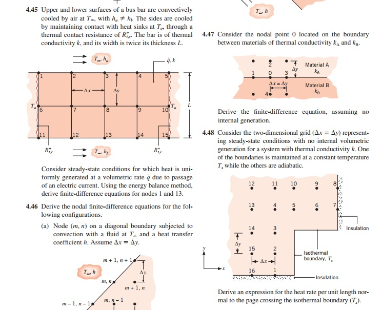  this is heat transfer book problem,need thr euqations for those problems
