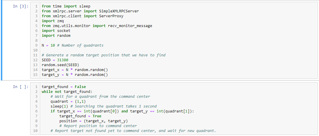 single search vehicle. Control Center Search Vessel Rescue Vessel Figure 1: (1)