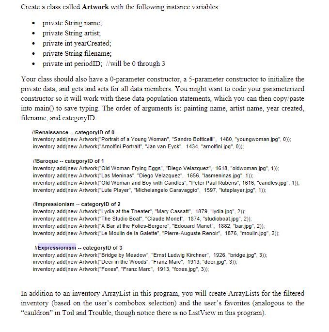 so help, the favoites combobox option doesn't work and the artist and