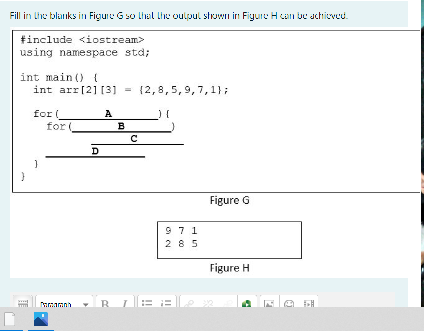 your choice. Paragraph B 1 III 21 0) 29 int functionNew (int