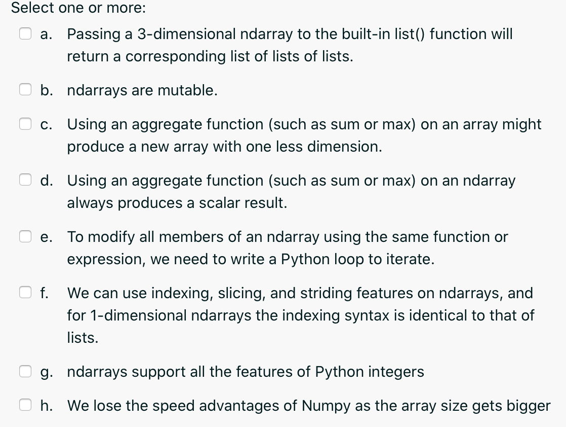 Hello, can you help me with this python question about Numpy package.