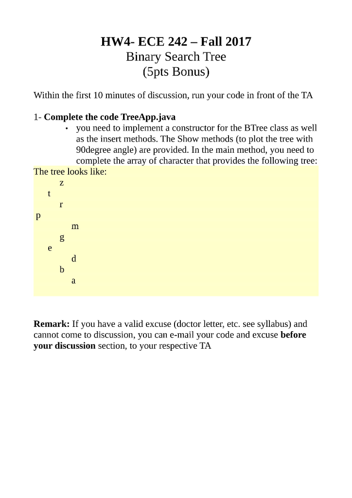  class Node { public char key; // key-id value public Node
