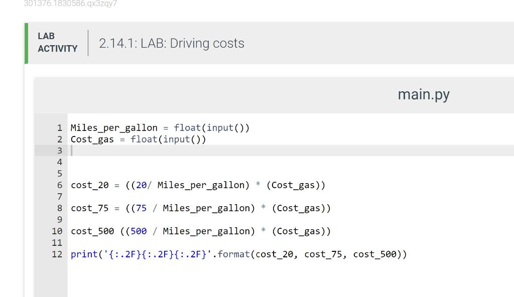 So keep getting a EOF error for line 1 and line 2.