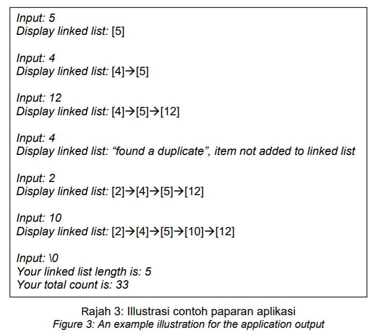 the user to accept live user input into an Integer linked list.