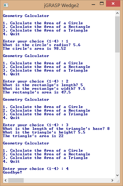 JAVA: Design a Geometry class with the following methods: -A static method