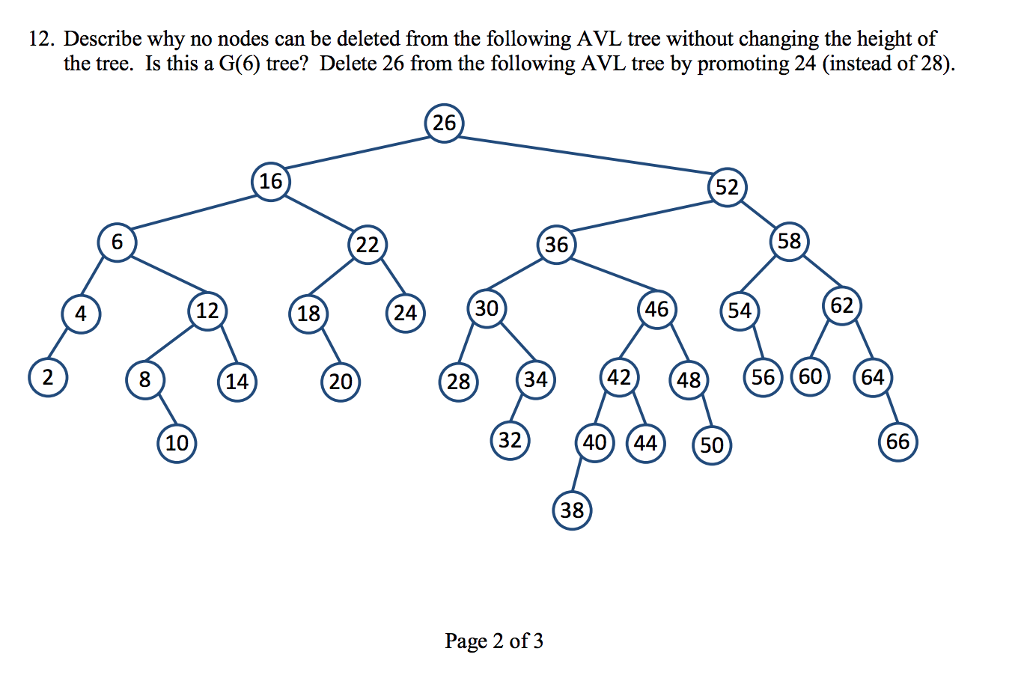 write C code to delete specified node 12. Describe why no nodes