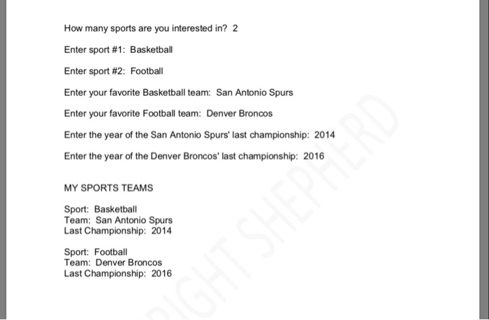 of the amay. Using the size, the program creates several arrays that