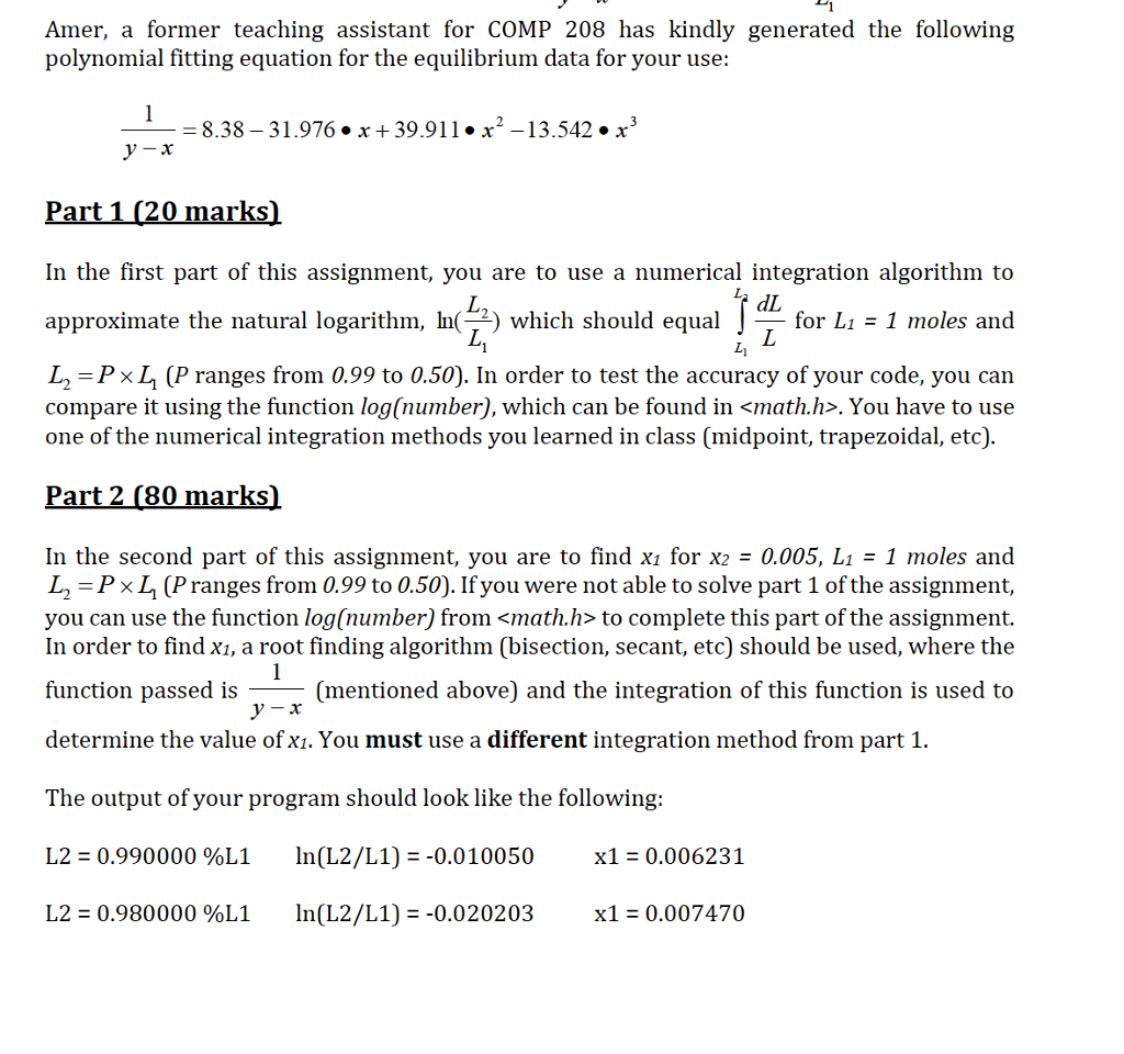 Basically, I wrote my program and included both integration methods needed but