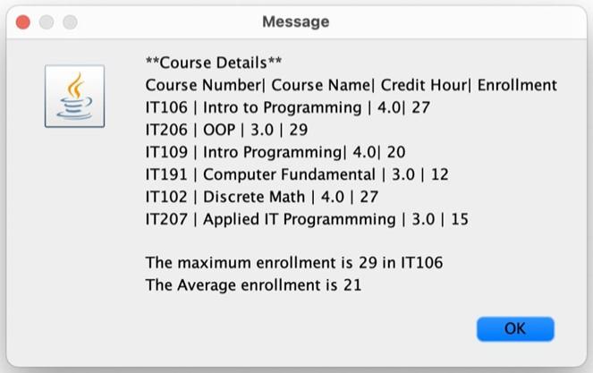 JAVA CODE - PLEASE USEO NLY JOptionPane only!!! You have been hired