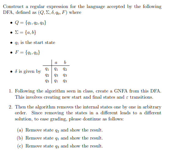  Construct a regular expression for the language accepted by the following