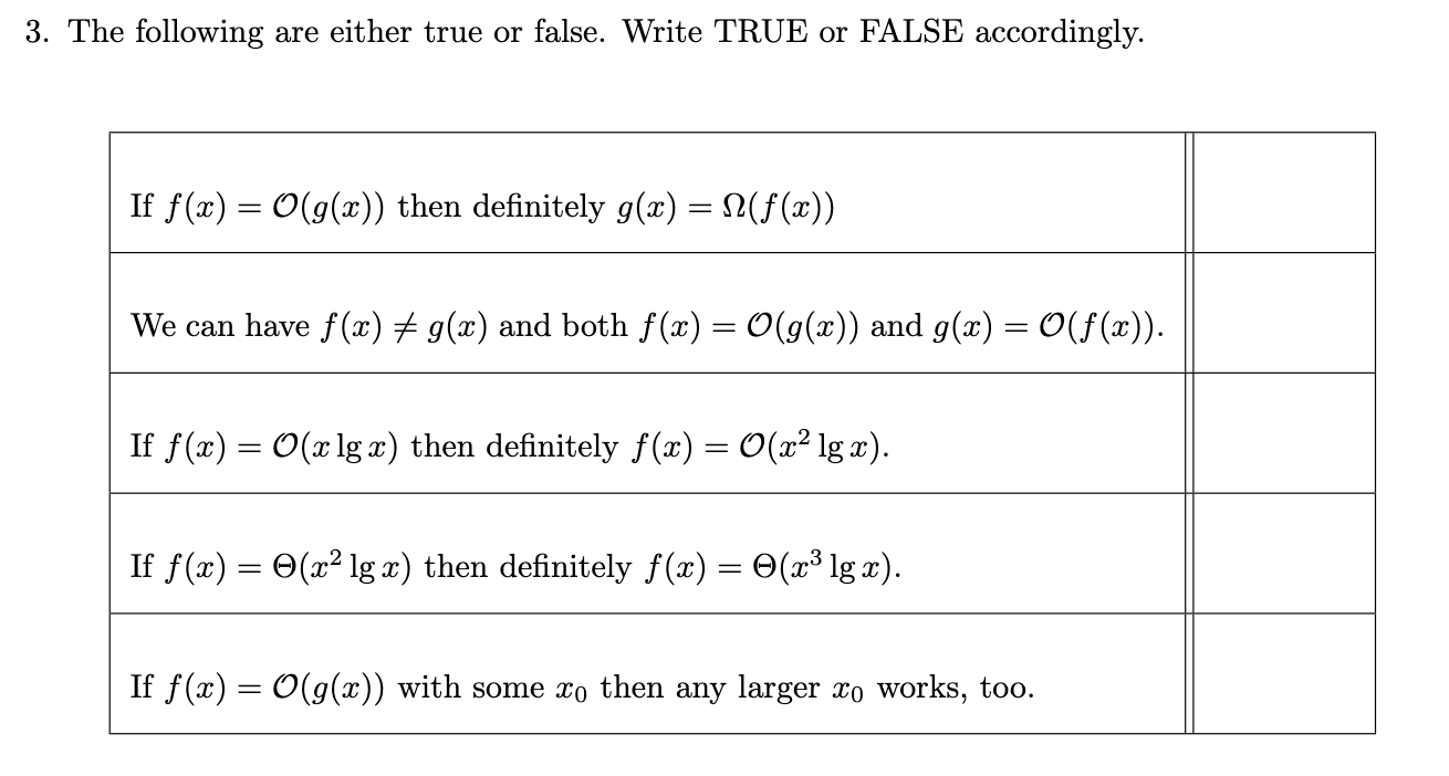  Computer Science, Asymptotic Time Complexity 