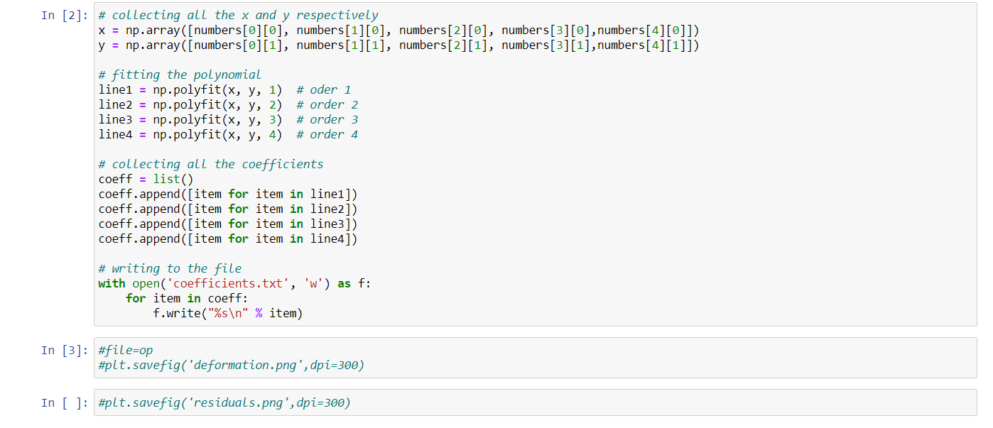 L = 10 # m x_term = [0,0.1,0.2,0.3,0.4] numbers = list() for