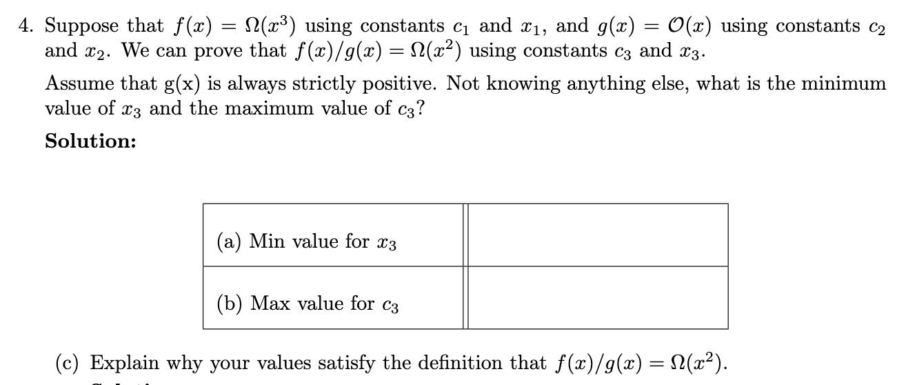  Computer Science, Asymptotic Time Complexity 