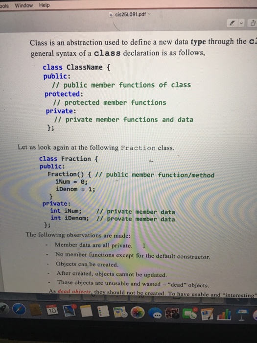 between the numerator and denominator. B. Write a menu program to first