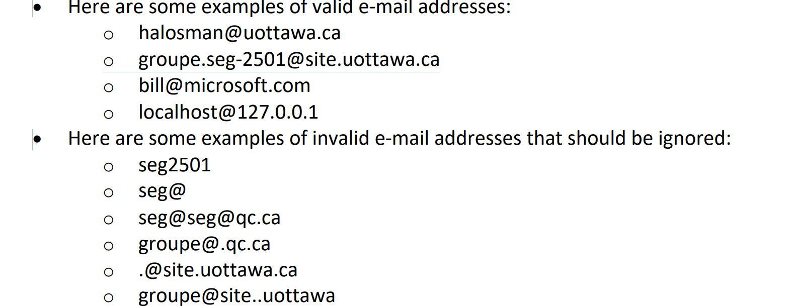 Use regular expression to verify valid email address, you can use regex101