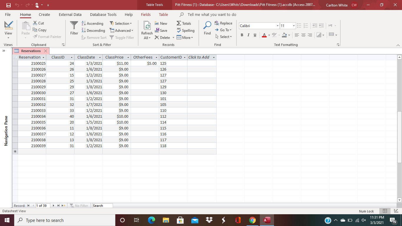 column heading Write the SQL code that answers the following questions: Which