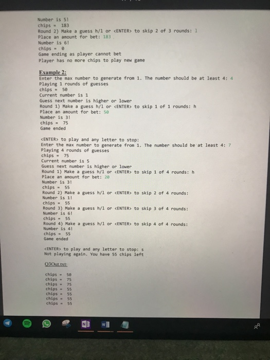 random sequence of whole numbers from 1 to that number is then