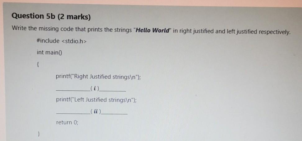= b; } [2 marks] (b) What is wrong and how to