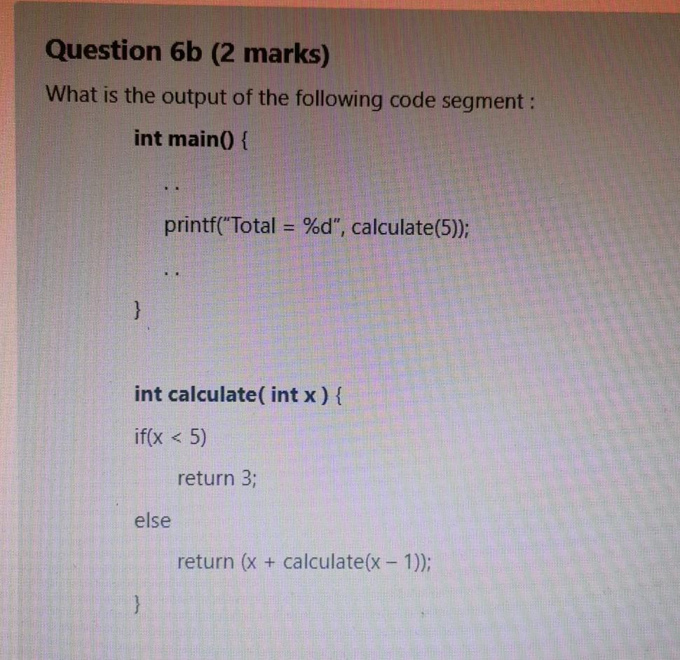 program is expected to calculate the summation of the integer from 10